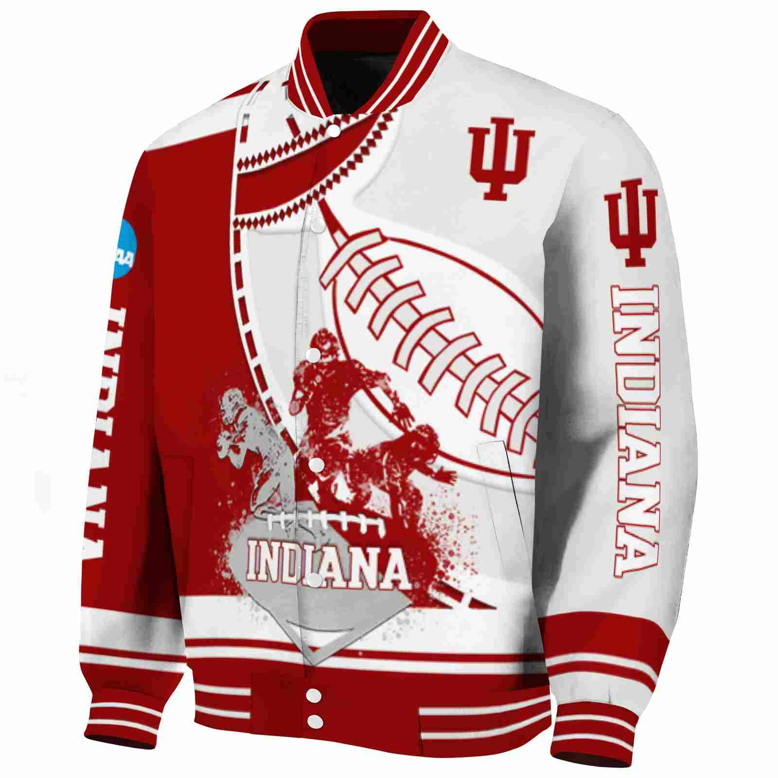 indiana hoosiers baseball stitching cream white jacket best selling indiana hoosiers baseball stitching cream white jacket best selling