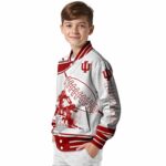 indiana hoosiers baseball stitching cream white jacket best selling
