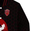 indiana hoosiers hexagonal pattern red black jacket premium grade