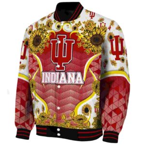 indiana hoosiers sunflower bloom red yellow jacket best selling