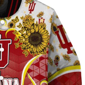 indiana hoosiers sunflower bloom red yellow jacket premium grade