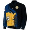 indiana pacers hexagonal pattern blue black jacket best selling