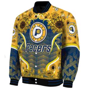 indiana pacers sunflower bloom blue yellow jacket best selling