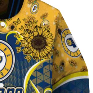 indiana pacers sunflower bloom blue yellow jacket premium grade