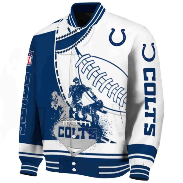 indianapolis colts baseball stitching white jacket best selling