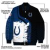 indianapolis colts hexagonal pattern blue black jacket new arrival