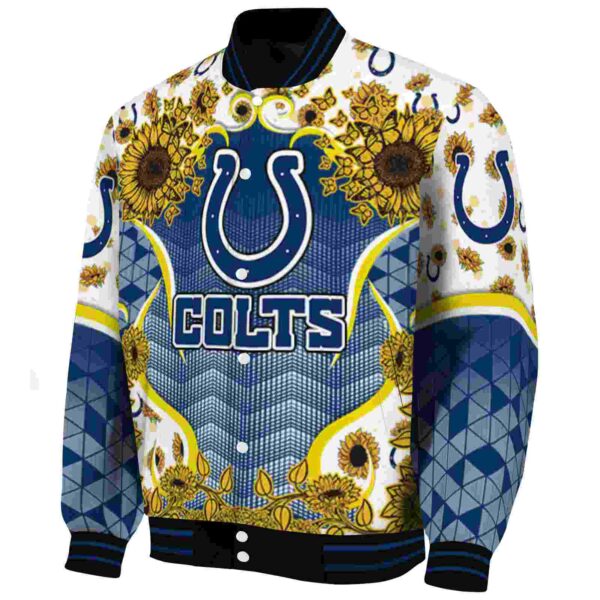 indianapolis colts sunflower bloom blue yellow jacket best selling