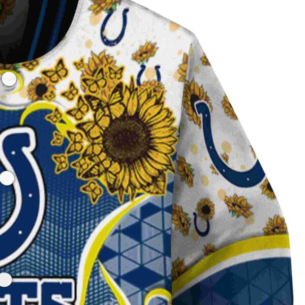 indianapolis colts sunflower bloom blue yellow jacket premium grade