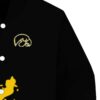 iowa hawkeyes hexagonal pattern black jacket premium grade