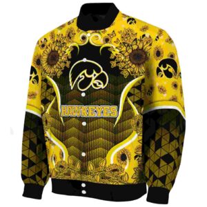 iowa hawkeyes sunflower bloom black yellow jacket best selling