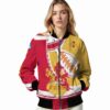 iowa state cyclones baseball stitching gold white jacket latest model