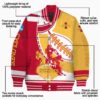 iowa state cyclones baseball stitching gold white jacket new arrival