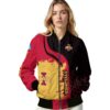 iowa state cyclones hexagonal pattern red black jacket latest model