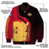 iowa state cyclones hexagonal pattern red black jacket new arrival