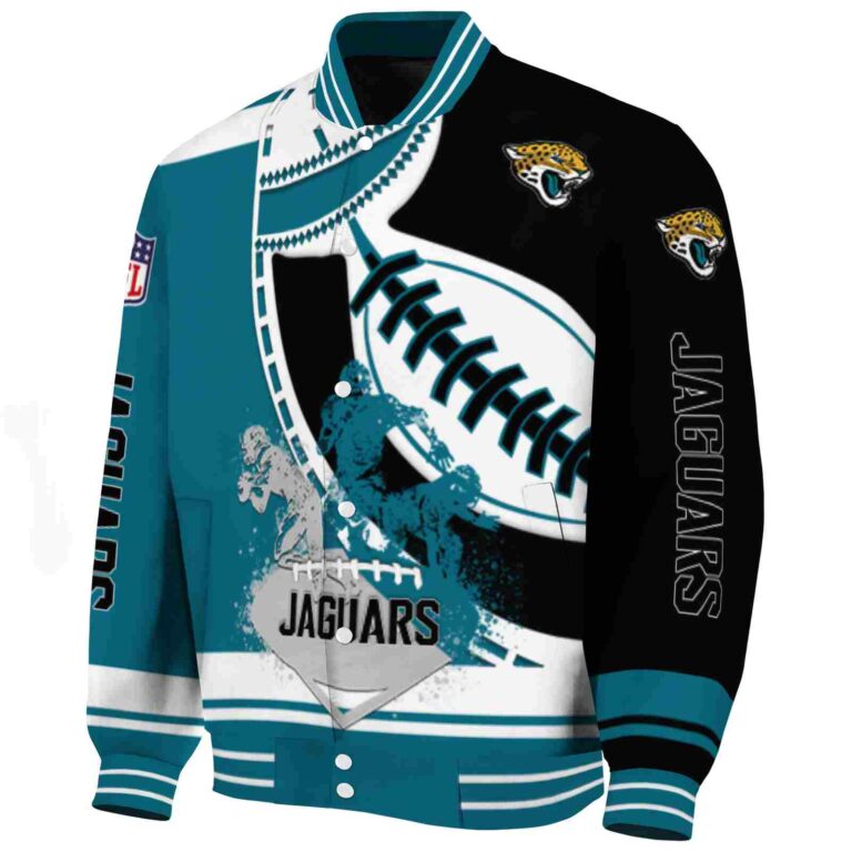 jacksonville jaguars baseball stitching black white jacket best selling
