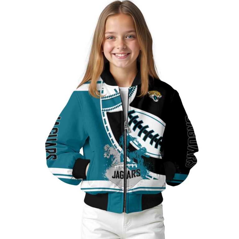 jacksonville jaguars baseball stitching black white jacket top rated