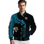 jacksonville jaguars hexagonal pattern teal black jacket best selling
