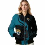 jacksonville jaguars hexagonal pattern teal black jacket best selling