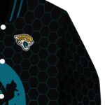 jacksonville jaguars hexagonal pattern teal black jacket best selling