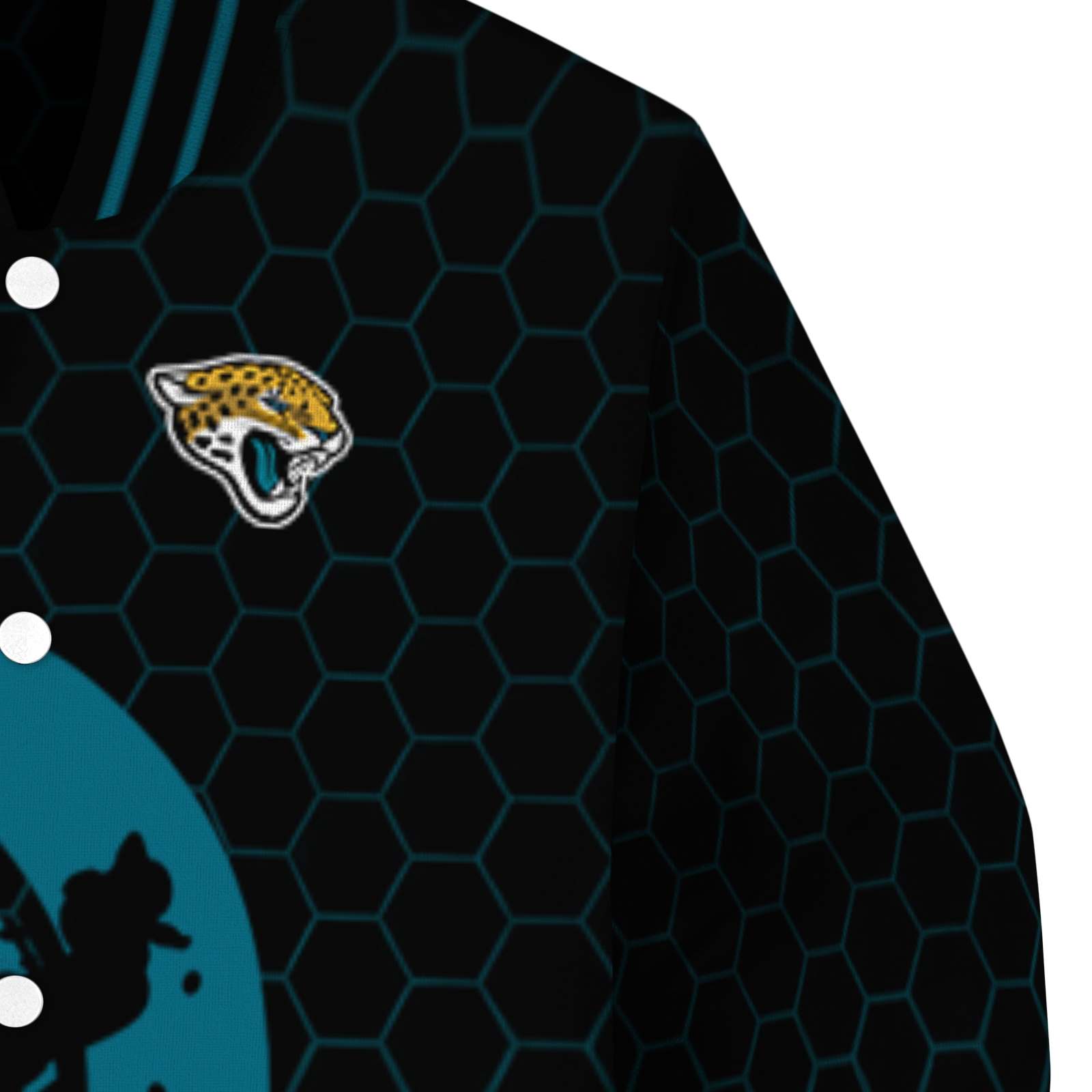 jacksonville jaguars hexagonal pattern teal black jacket premium grade jacksonville jaguars hexagonal pattern teal black jacket premium grade