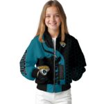 jacksonville jaguars hexagonal pattern teal black jacket best selling