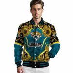 jacksonville jaguars sunflower bloom teal yellow jacket best selling