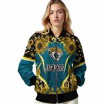jacksonville jaguars sunflower bloom teal yellow jacket best selling