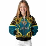 jacksonville jaguars sunflower bloom teal yellow jacket best selling