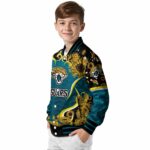 jacksonville jaguars sunflower bloom teal yellow jacket best selling