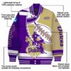 james madison dukes baseball stitching gold white jacket new arrival