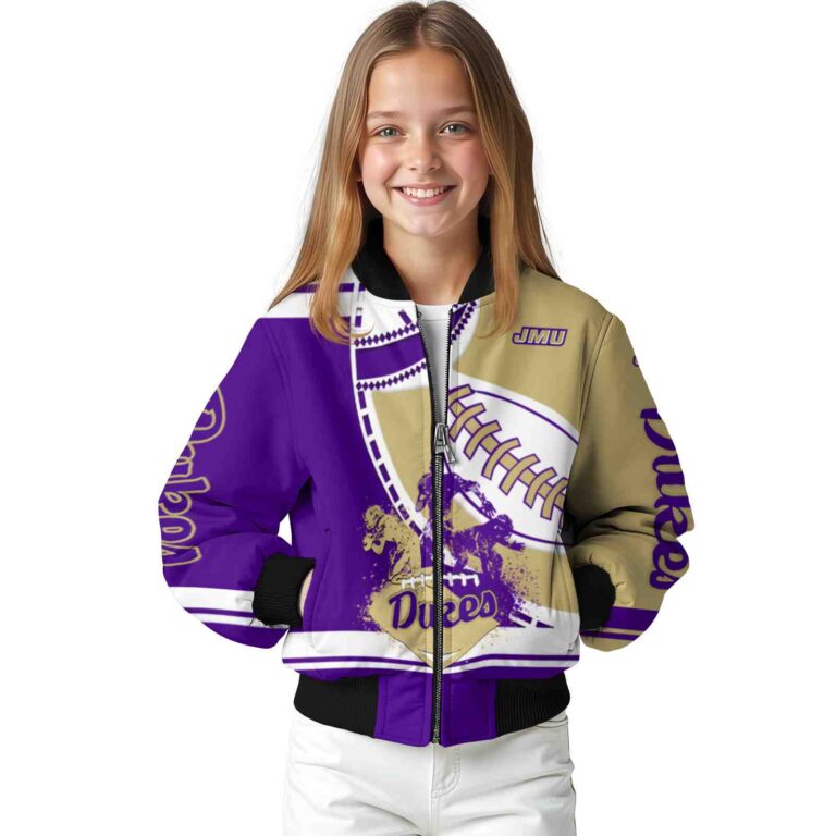 james madison dukes baseball stitching gold white jacket top rated
