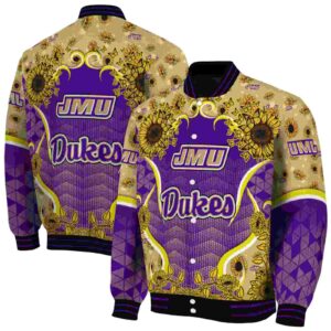james madison dukes sunflower bloom purple yellow jacket fashion forward