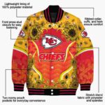 kansas city chiefs sunflower bloom red yellow jacket best selling