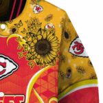 kansas city chiefs sunflower bloom red yellow jacket best selling