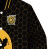 kennesaw state owls hexagonal pattern gold black jacket premium grade