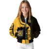 kennesaw state owls hexagonal pattern gold black jacket top rated