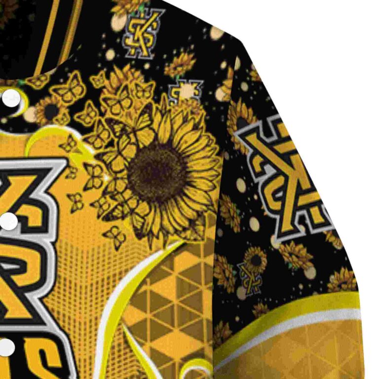 kennesaw state owls sunflower bloom gold yellow jacket premium grade