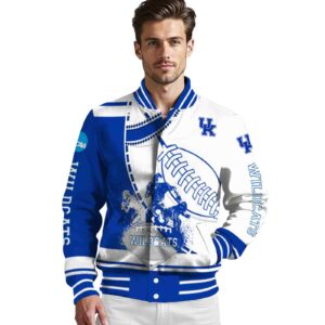 kentucky wildcats baseball stitching white jacket high quality