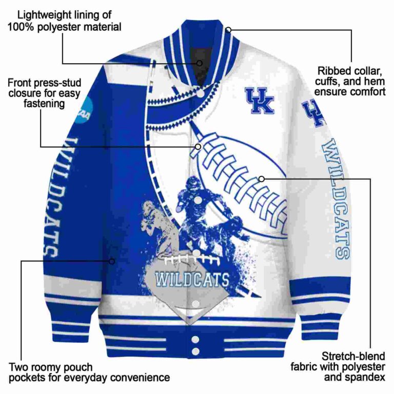 kentucky wildcats baseball stitching white jacket new arrival
