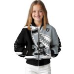 las vegas raiders baseball stitching silver white jacket best selling