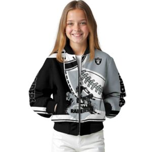 las vegas raiders baseball stitching silver white jacket top rated