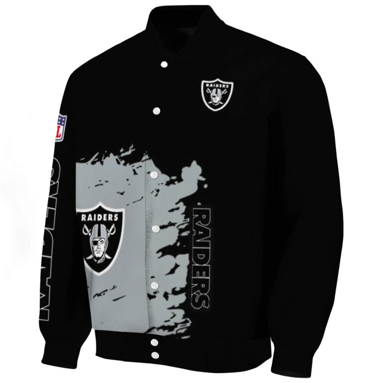 las vegas raiders hexagonal pattern black jacket best selling