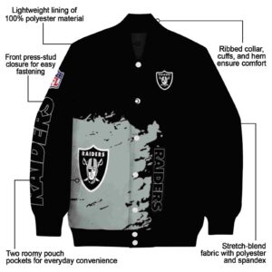 las vegas raiders hexagonal pattern black jacket new arrival
