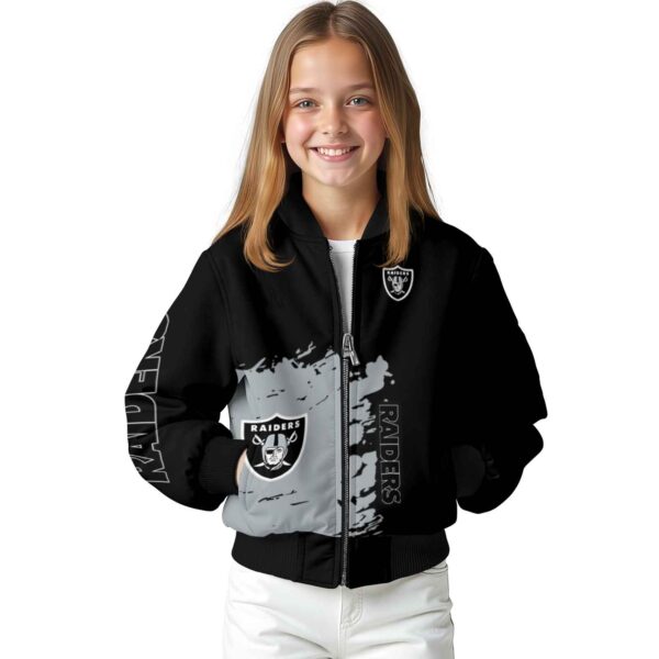 las vegas raiders hexagonal pattern black jacket top rated