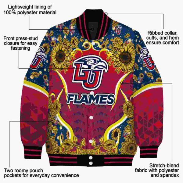 liberty flames sunflower bloom red yellow jacket new arrival