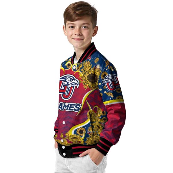 liberty flames sunflower bloom red yellow jacket trendy