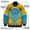 los angeles chargers sunflower bloom blue yellow jacket new arrival