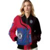los angeles clippers hexagonal pattern red black jacket latest model
