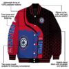 los angeles clippers hexagonal pattern red black jacket new arrival