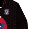 los angeles clippers hexagonal pattern red black jacket premium grade
